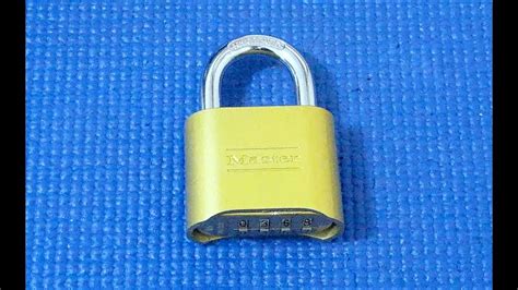 how to open a master lock without the combination|(Picking 120) How to open a MasterLock 175D if you've lost your .
